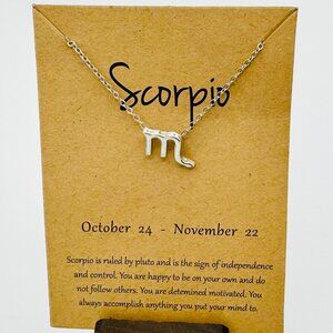 Silver Scorpio Necklace - NWT